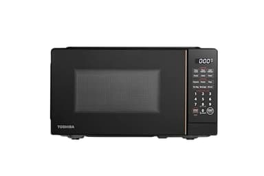 TOSHIBA Small Microwave Oven with 11 Power Levels, ChefDefrost, Sound On/Off & Eco Mode, 0.7 Cu Ft, 700W, Black, MM-EM07PA(BK)