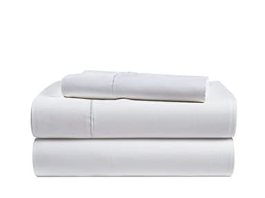 LANE LINEN 100% Egyptian Cotton Extra Long Twin Sheets, Soft & Comfy No Pill Fade Resistant Twin XL Sheet Sets Perfect for Hospital Beds and Dorm Room, 15" Deep Pocket - White
