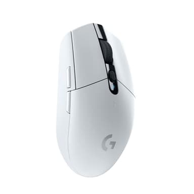 Logitech G305 Lightspeed Wireless Gaming Mouse, Hero Sensor, 12,000 DPI, Lightweight, 6 Programmable Buttons, 250h Battery, On-Board Memory, Compatible with PC, Mac - White