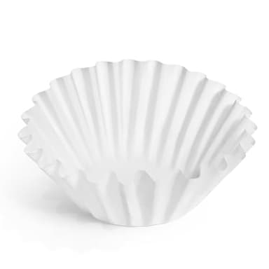 Fellow Aiden Precision Coffee Maker Paper Filters – 50 Count Flat Bottom Basket Filters for 8-12 Cup Drip Coffee Makers, Disposable, No Sludge Clean Brew, White