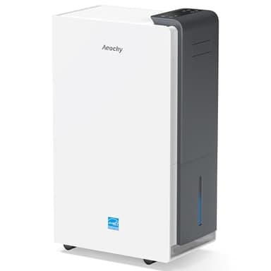 5500 Sq.Ft Most Efficient Energy Star 2024 Dehumidifier,AEOCKY Max 105 Pint/Day Smart Compressor Dehumidifier with Drain Hose,Intelligent Humidistat,for Basement,Bedroom,Home,Bathroom