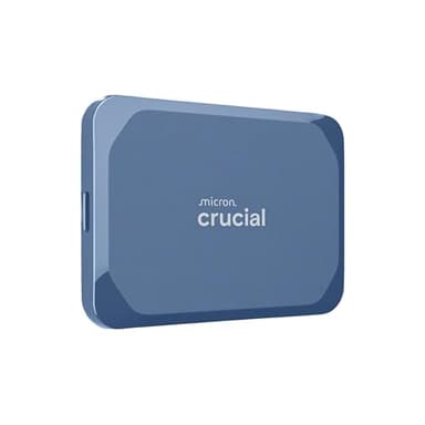 Crucial X10 4TB Portable SSD, Up to 2,100MB/s, USB 3.2 USB-C, External Solid State Drive, Compatible with Windows, Mac & Android, Durable Storage for Games, Photos & Files, Blue - CT4000X10SSD9-02