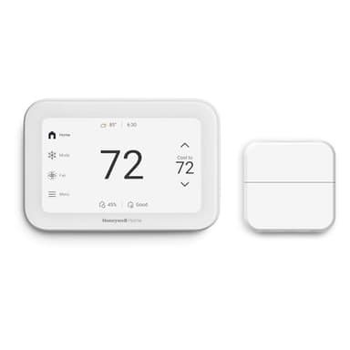 Honeywell Home X8S Smart Thermostat with Room Sensor, Video Doorbell Compatibility, IAQ Control, and Customizable Touchscreen Display, White