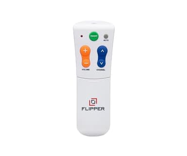 Flipper Big Button Universal TV Remote for Seniors, Dementia - Works Both TV Only or TV & Cable (STB) Set Up - Favorites, IR Devices Spectrum, Xfinity, Samsung, Vizio, LG [Does not Work Streaming]
