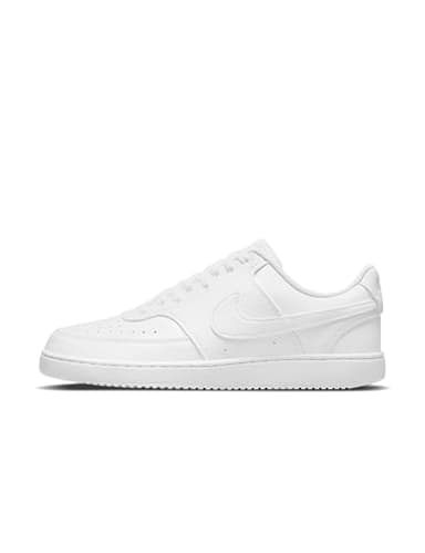 Nike Men's Court Vision Low Next Nature Shoes, White/White-White, 9