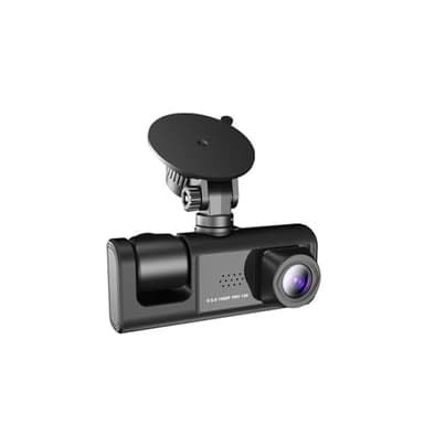 ABS Auto 3 Lenses Dash Cam 2-inch Screen Battery Powered Rechargeable Camera