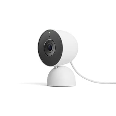 Google Nest Cam Indoor (Wired, 3rd Gen) - Security Camera with 2K Video and Gemini, Night Vision, 2-Way Audio, Works with Google Home - 2025 Model - Snow