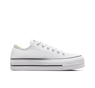 Converse Women's Chuck Taylor All Star Lift Sneakers, White/Black/White, 6 Medium US