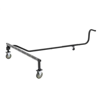 Black Ice Snowmobile Dolly, Heavy-Duty Powder-Coated Steel Lift with 1500 lb Capacity, Folding Design with Large Casters & Long Lever Handle for Moving and Storing Most Snowmobiles