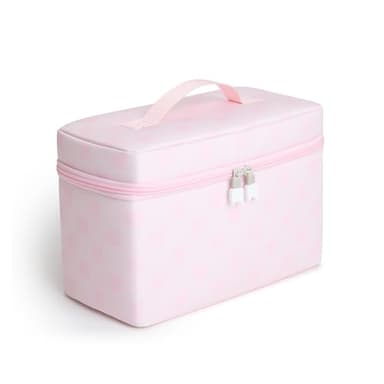 Tonies All-in-One Travel Bag - Sturdy Hard Case for Your Toniebox 2, Tonieplay Controller, Headphones, 2 Games, Charger, and 4 Figurines - Cloud Pink