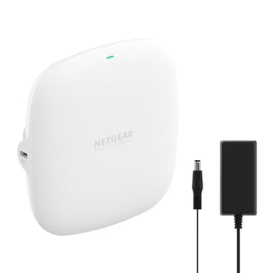 NETGEAR Wireless Access Point (WAX210PA) - WiFi 6 Dual-Band AX1800 Speed | 1 x 1G Ethernet PoE Port | Up to 128 Devices | 802.11ax | WPA3 | Compact Size | Up to 4 SSID Networks | with Power Adapter