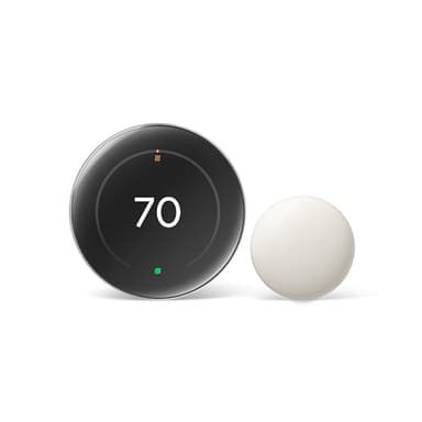Google Nest Learning Thermostat (4th gen) + Nest Temperature Sensor (2nd gen) - Silver