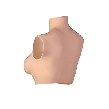 E Cup Realistic Silicone Breastplate with Liquid Silicone Filling, Professional Breast Forms for Crossdresser & Cosplay, Ultra-Thin Invisible Edge, Natural Sway & Soft Touch