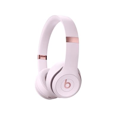 Beats Solo 4 - Wireless On-Ear Bluetooth Headphones, Up to 50-Hour Battery Life, Ultra-Lightweight Comfort, Powerful and Balanced Sound, Apple & Android Compatible - Cloud Pink