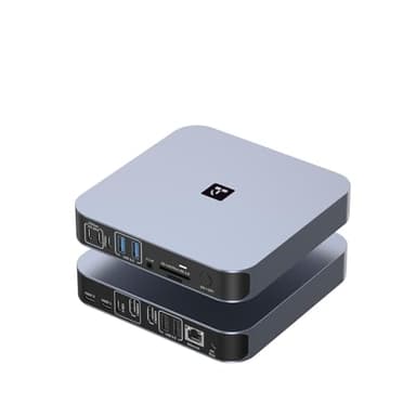 TobenONE 18-in-2 Docking Station Dual Monitor for MacBook Pro/Air M5/M4/M3/M2/M1 Pro/Max, Plug and Play, Mac Docking Station with 4K@60Hz HDMI&USB-C, 150W Adapter, 10Gbps/PD 30W, 7 USB, 2.5G Ethernet