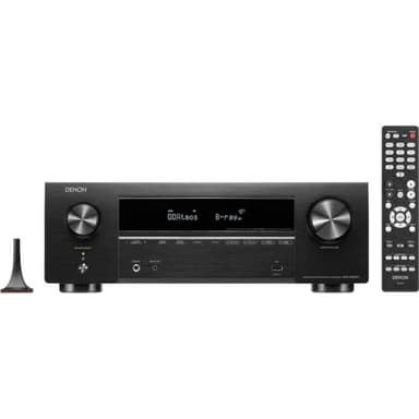 Denon AVR-X1800H 7.2 Channel 8K Home Theater Receiver with Dolby Atmos, HEOS Built-In, and Audyssey Room Correction (Factory Certified Refurbished)