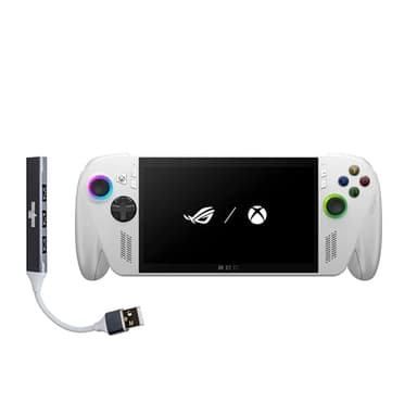 ASUS ROG Xbox Ally Gaming Handheld 7" 120Hz Touchscreen IPS Display (AMD Ryzen Z2 A, 16GB LPDDR5X, 512GB SSD, AMD RDNA 2 Graphics, Fingerprint, WiFi 6E, Bluetooth 5.4, Win 11 Home) with DKZ Hub