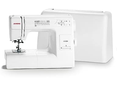 Janome HD3000 Heavy-Duty Sewing Machine with 18 Built-in Stitches + Hard Case