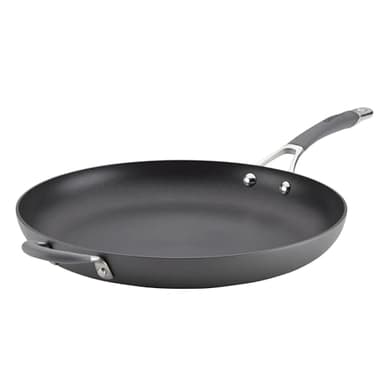 Circulon - 83906 Circulon Radiance Hard Anodized Nonstick Frying Pan / Fry Pan / Hard Anodized Skillet with Helper Handle - 14 Inch, Gray