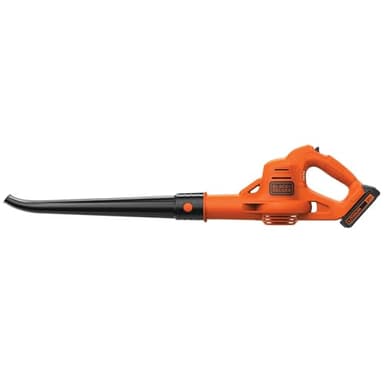 BLACK+DECKER Cordless Leaf Blower with Battery and Charger 20V MAX, Electric Leaf Blower 130 mph Air Speed, Lightweight Design (LSW221)