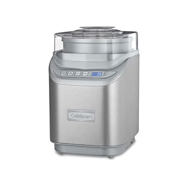Cuisinart Ice Cream Maker Machine, 2-Quart Stainless Steel Frozen Yogurt, Gelato, Sorbet, Ready in 20 Minutes, LCD Screen and Timer, ICE-70P1