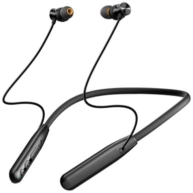 Bluetooth Headphones, V5.2 Wireless Earbuds with AI-enhanced Mic Vibration Call Alert, In-ear Magnetic IPX7 Sweatproof Sports Earhooks Neckband, 2 EQ, 50H Playtime Deep Bass Headsets for Workout Gym