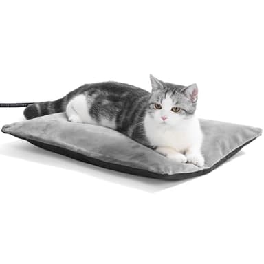 PAIGTEK Outdoor Heating Pad，Heating Pet Bed for Small, Medium, Large and Dogs/Cats - Auto Temperature Control Outdoor Heated Pet Pad. (M -16 x 12 inch)