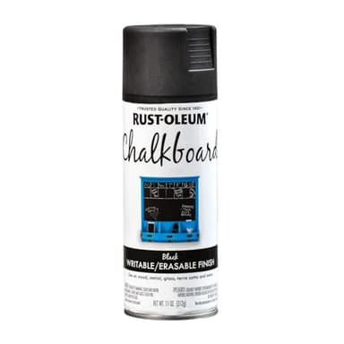 Rust-Oleum 1913830 Chalkboard Spray Paint, 11 oz, Black