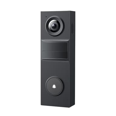 Tapo 2K Wired Smart Video Doorbell - 160° Ultra-Wide View, Person Detection, 2-Way Talk, Ring Call, Night Vision, Subscription-Free Local Storage or Optional Cloud, Compatible with Alexa, D205