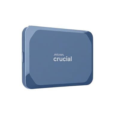 Crucial X10 6TB Portable SSD, Up to 2,100MB/s, USB 3.2 USB-C, External Solid State Drive, Compatible with Windows, Mac & Android, Durable Storage for Games, Photos & Files, Blue - CT6000X10SSD9-02