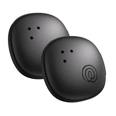 Life360 Tile Sticker - Small Bluetooth Tracker, Remote Finder and Item Locator for Bikes, Glasses and More. Both iOS and Android Compatible. Phone Finder. 2-Pack (Black)