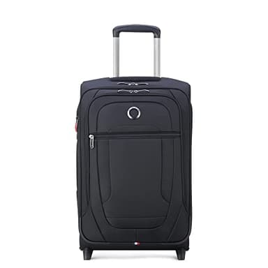 DELSEY PARIS Helium DLX Softside Expandable Luggage with 2 Wheels, Black, Carry on 21 Inch