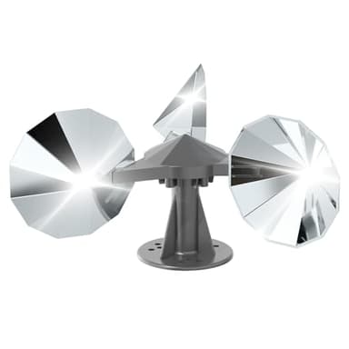 OFFO Bird Scare Reflective Device, Bird Reflector with Plastic Base for Outside Patio, Keep Pigeon Woodpeckers and Sparrows Away from Outdoor Boats Roofs Gardens