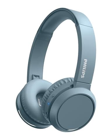 Philips H4205 Wireless Headphone,On-Ear Bluetooth Headphone with BASS Boost,Quality Sound,32mm Drivers,29-Hour Battery Life,Fast Charging,Lightweight,Adjustable Cushioned Headband,Soft Ear Cups,Blue