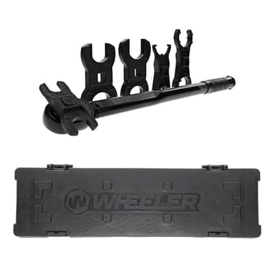 Wheeler XL FAT Wrench Set with Complete Crowfoot Set, Carry Case, Steel Construction for Gunsmithing, Maintenance