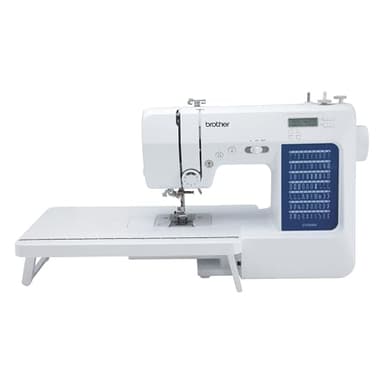 Brother CS7000X Computerized Sewing and Quilting Machine, 70 Built-in Stitches, LCD Display, Wide Table, 10 Included Feet, White
