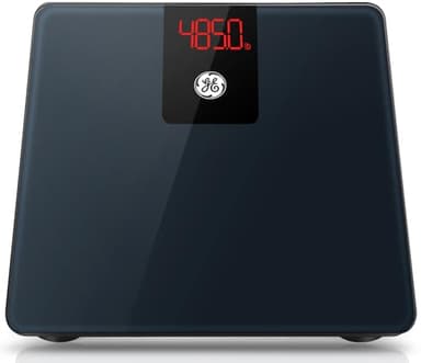 GE Bathroom Scale for Body Weight, Digital Weight Scales 500lb Heavy Duty Measuring Device for People Accurate BMI Weighing Machine with Bluetooth, Black
