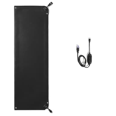 HeatTrak Heated Snow Melting Mat with Power Unit - Heated Outdoor Mats for Walkways - Electric Snow Melting Mats for Decks and Sidewalks - No-Slip Snow and Ice Melt Heated Sidewalk Mat (20” x 60")