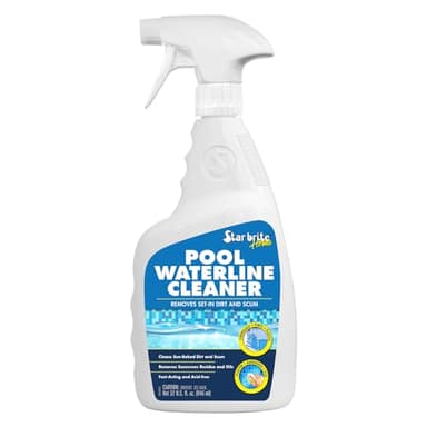 STAR BRITE Home Pool Waterline Cleaner (32 oz Spray) - Scum Remover for Pool Liners, Tiles & Fiberglass Waterlines