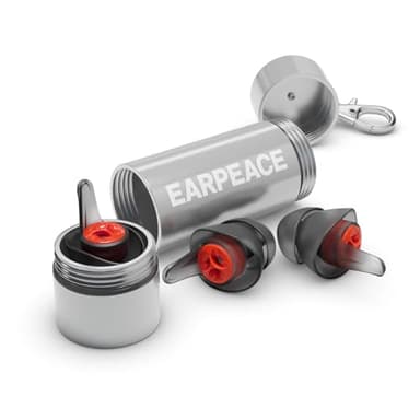 EARPEACE Moto PRO - Motorcycle Ear Plugs - Reusable Earplugs for Wind Noise Protection with High Fidelity Filter - Noise Canceling up to 24dB - Motorcycle Accessories - Includes Filter Set and Case