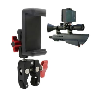 VICTORFIRE Universal Barrel Scope Phone Clamp, Action Camera Gun Mount Adapter, Bike Motorcycle Handlebar Phone Holder