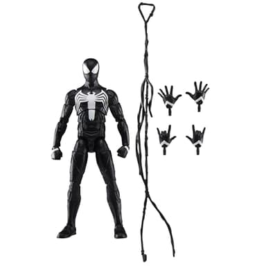 Marvel Legends Series Gamerverse Peter Parker Black Suit, Spider-Man 2 Video Game-Inspired Collectible 6 Inch Action Figure