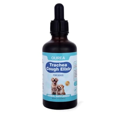 Collapsed Trachea Treatment for Dogs, Trachea Cough Elixir, Dog Kennel Cough Relief, Herbal Supplements Promote Smooth Breathing for Dogs, Easy to Administer (2 FL OZ)