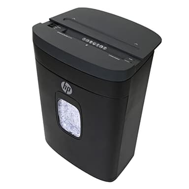 HP - Paper Shredder Micro Cut, 14-Sheet Manual Feed, Shreds Credit Cards & Staples, Heavy Duty Paper Shredder for Home Use with 5 Gallon Basket
