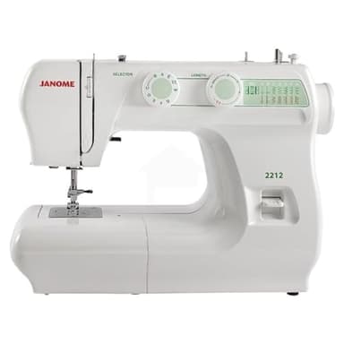 Janome 2212 Front-Loading Sewing Machine with 12 Built-In Stitches