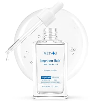 Ingrown Hair Treatment Oil for Bikini Area: V Soothes Redness & Prevents Razor Bumps - After Shave Treatment Oil for Bikini Area, Legs, Underarm and Arm - 80ML