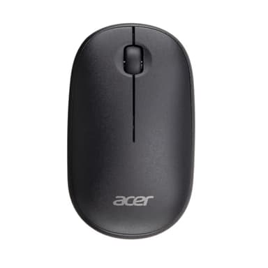 acer Computer Mouse Wireless, 2.4G Slim USB Wireless Mice with USB-A Receiver, 1600 DPI Optical, Laptop Mouse with Plug and Play for Right/Left Handed Users (for Chromebooks, Windows PC & Mac) Black