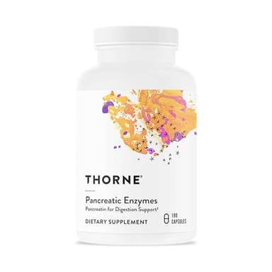THORNE - Pancreatic Enzymes (Formerly Dipan-9) - Pancreatic Enzymes for Digestive Support and Nutrient Absorption* - 180 Capsules - 90 Servings