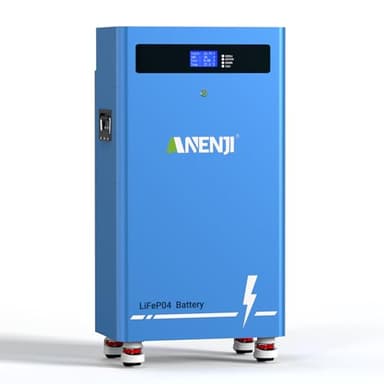 Aninerel LiFePO4 48V 300Ah Lithium Battery with 200A BMS, 15.36KWh 51.2V Solar Battery, WiFi&Bluetooth APP Control, RS485&CAN, 8000+ Cycles for Off-Grid, Solar System, RV, Farm Energy