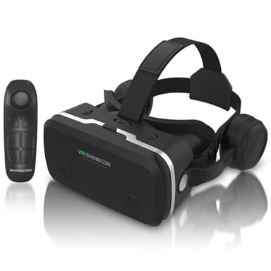 SENYHPHC Virtual Reality Headset for iPhone & Android Phones, VR Headset with Remote Controller, HD 3D VR Glasses for TV, Movies & Video Games, VR Headset for Kids, Adults, Compatible 4.7-7 inch